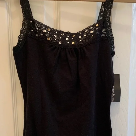 EYESHADOW Beaded sequin and lace camisole - Picture 4 of 9